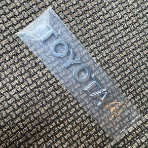 Toyota Silver Plastic Chrome Like Emblem Sticker